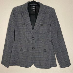 Style & Co Plaid Stretch Blazer-Size 6